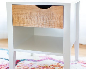 Nightstand Woodworking Plans | Build Plans for DIY Bedside Table with Drawer | Instructions for How to Build a Nightstand with Storage