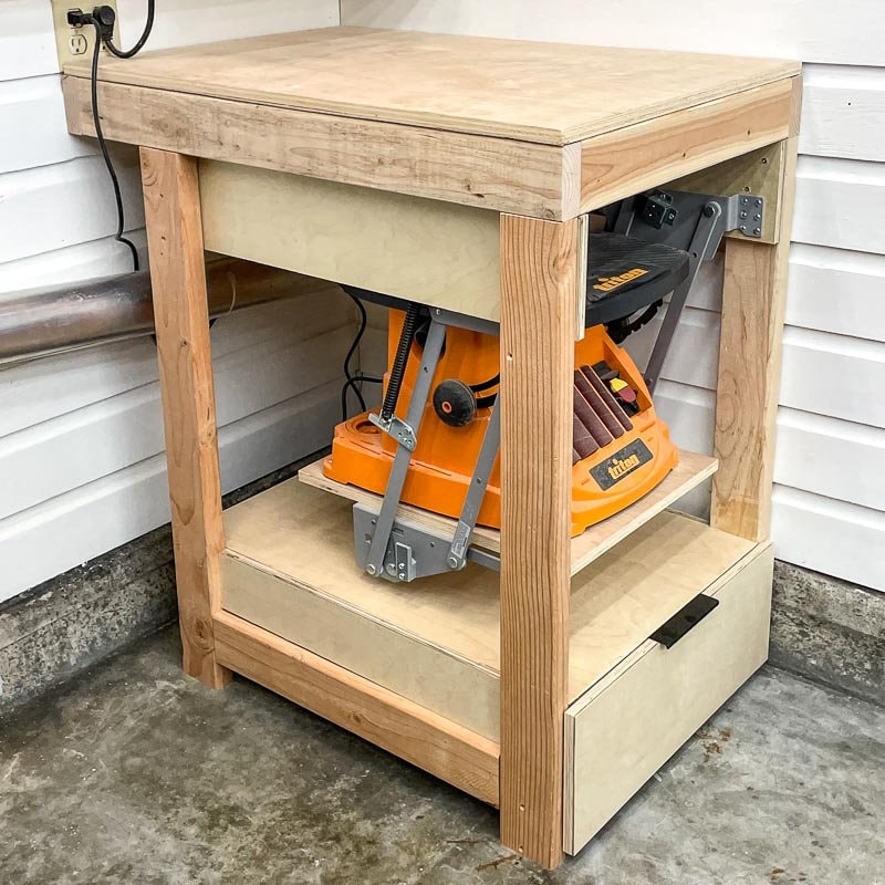 Benchtop Tool Stand with Lift Printable Woodworking Plans Etsy España