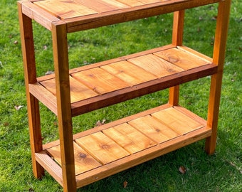 Outdoor Shelves Woodworking Plans | Build Plans for DIY Shelves for Outdoors | Instructions for How to Build Outdoor Shelving | DIGITAL