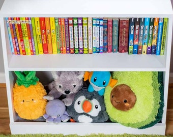 DIGITAL - Plans for Kids Bookshelf with Toy Storage - Step by Step Woodworking Plans in PDF format