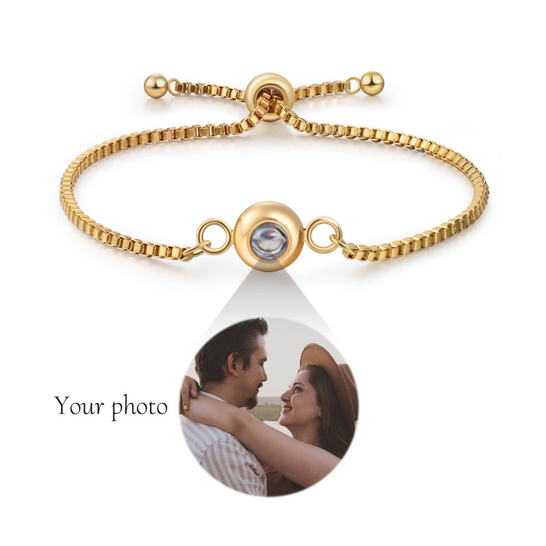 Personalised Photo Projection Bracelet, Custom Photo bracelet, Memorial Bracelet, Boyfriend Gift, Valentine Gift for Her, Gift For Her image 5