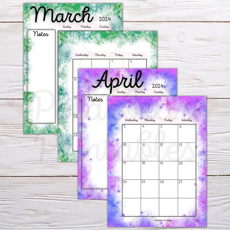 2024 Printable Planner 2024 Month Pages Big Happy Planner Etsy Australia