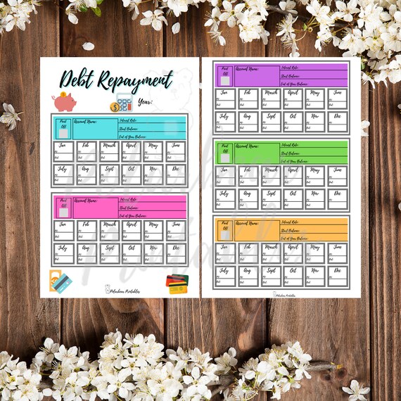 Printable Debt Repayment Pages for Big Happy Planner - Etsy