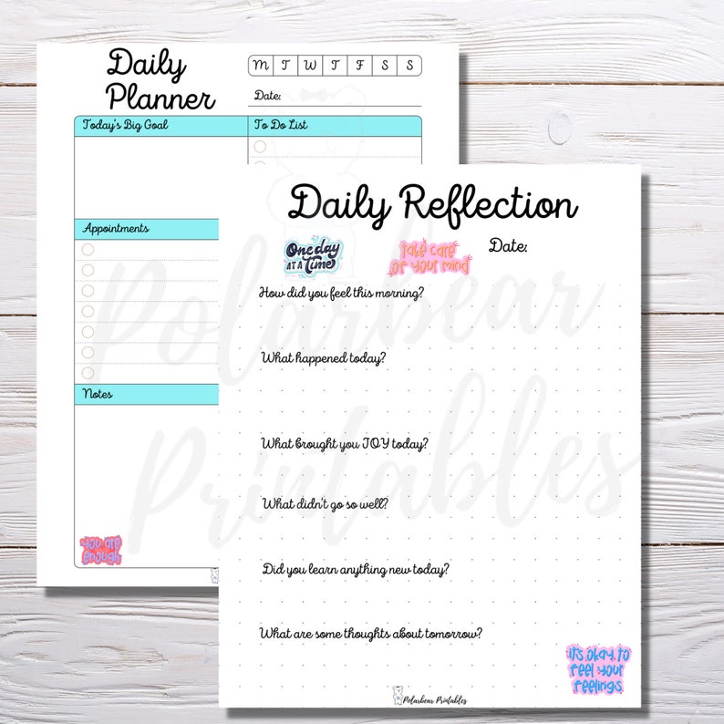 Printable Mental Health Planner Pack for Classic Happy Planner, Planner ...
