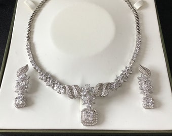 Diamond Necklace Set - Etsy UK
