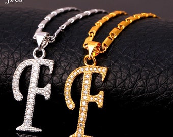 Letter F Locket - Etsy