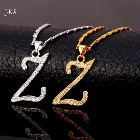 Letter Z Initial Anklet, 18K Gold Plated Jewelry