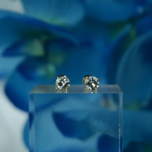 Aquamarine Earrings 585 Gold Blue 14K