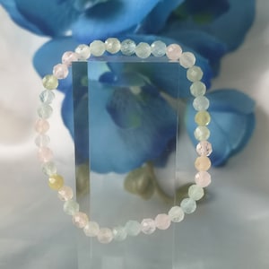 Morganite Bracelet Gemstone Natural Elastic