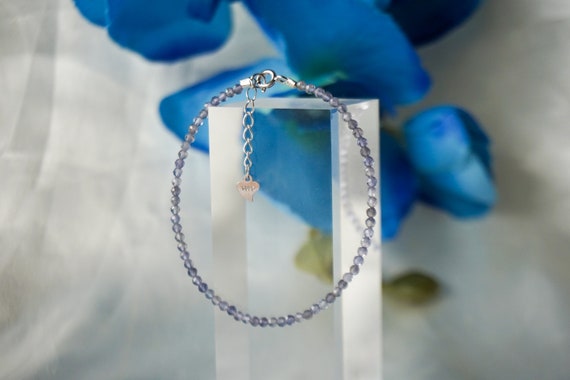 Iolith Armband 925 Silber Edelstein Natürlich