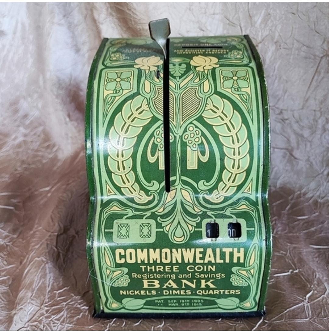 Vintage l bank メタルバンク Vintage Metal Banks - Etsy Canada