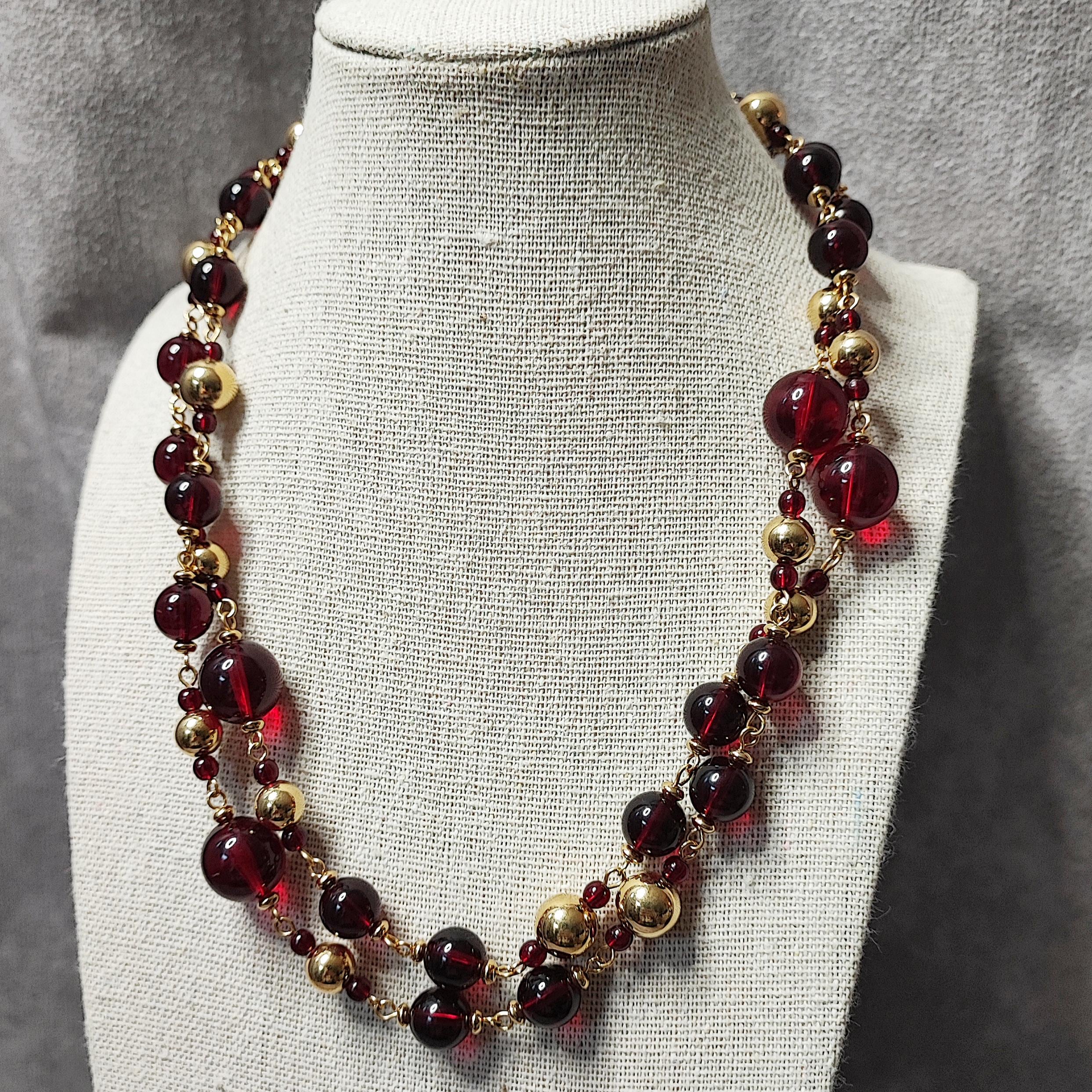 Vintage Napier Crystal Necklace - Etsy