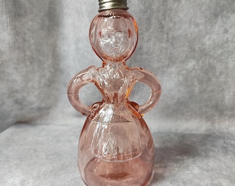 Merry Maid Pink Depression Glass Laundry Starch Water Sprinkler Powdered Sugar Shaker