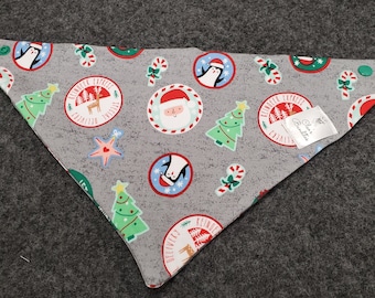 Christmas Dog Bandana: Holiday Pet Snap-On Bandana
