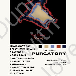 TYLER CHILDERS (PURGATORY) album cover, downloadable print