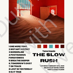 TAME IMPALA (The Slow Rush) album cover