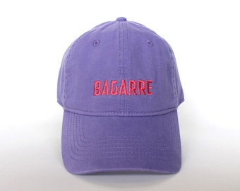 Casquette brodée et personnalisée, 100% coton, de couleur violette, modèle mixte et souple, taille unique