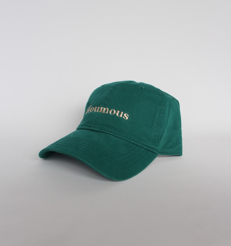 Casquette brodée et personnalisée, 100% coton, de couleur vert foncé modèle mixte et souple, taille unique image 10