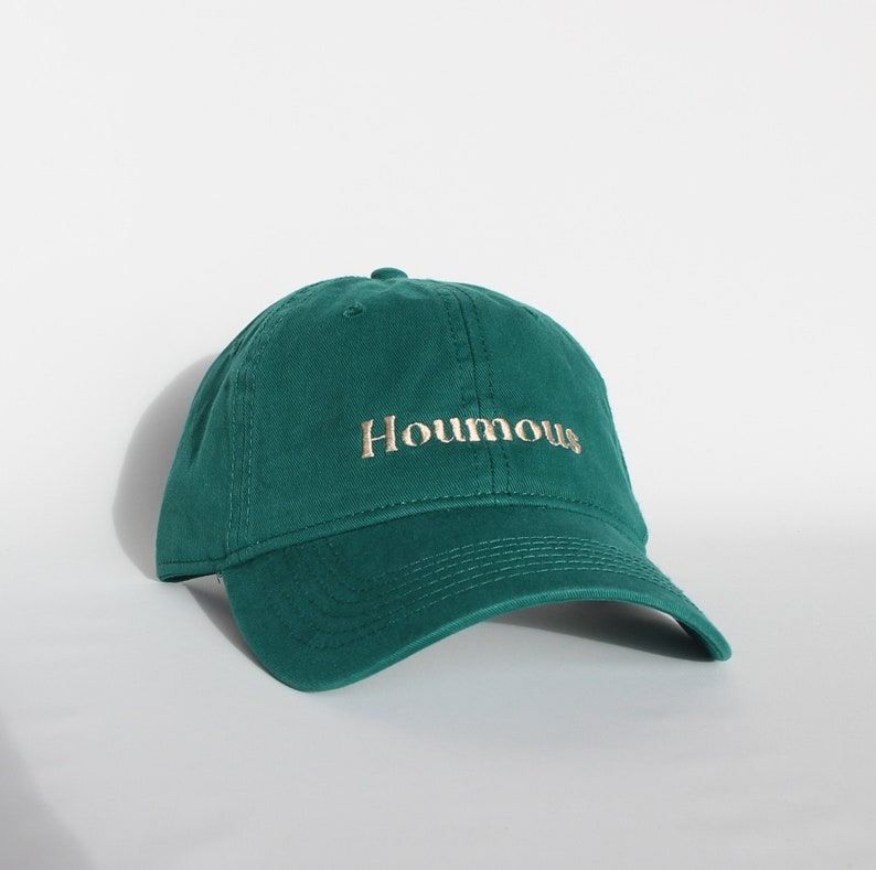 Casquette brodée et personnalisée, 100% coton, de couleur vert foncé modèle mixte et souple, taille unique image 7