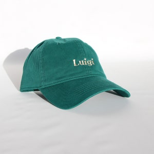 Casquette brodée et personnalisée, 100% coton, de couleur vert foncé modèle mixte et souple, taille unique image 3