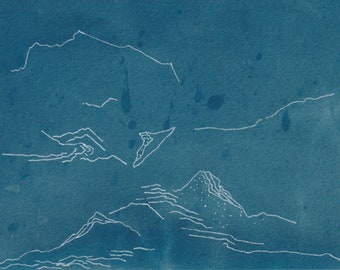 Lac Supérieur, Tettegouche SP : 3 - tirage cyanotype