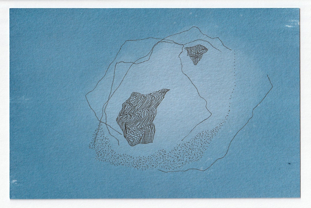 4x6 Cyanotype - Hopewell Rocks 6 - Etsy
