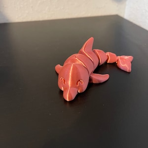 3D-utskriven delfin - Skrivbordstillbehör Ledad delfin! - Varje beställning kommer med en gratis gåva!