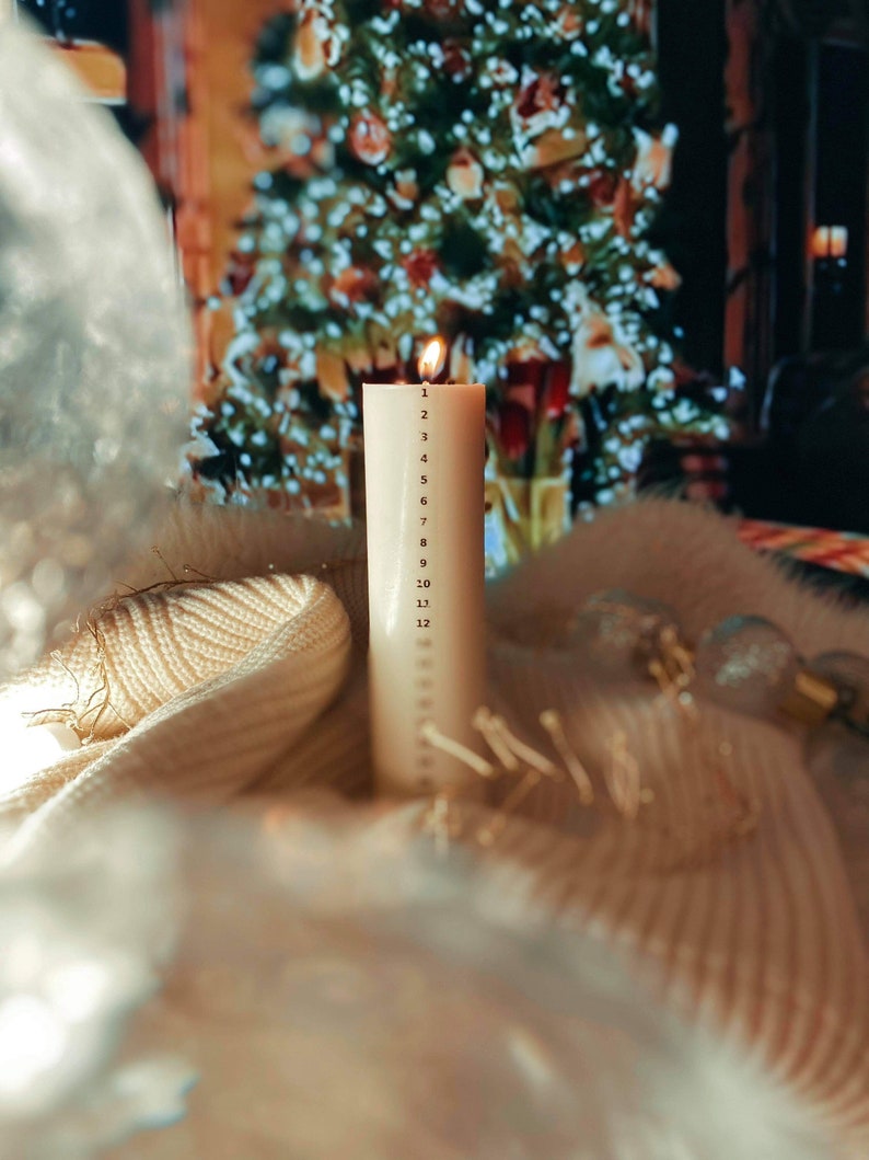 CALENDAR Candle, DANISH TRADITION, Handmade Candle, Made in Denmark