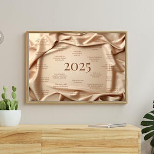 2025 Affirmation Poster Printable - Motivational Quotes for Home, Office & Self-Care - Inspirational Wall Art Digital Download