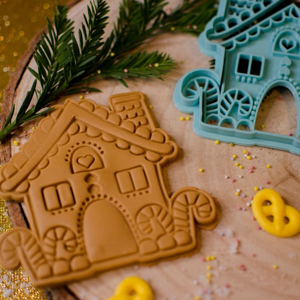 Emporte-pièce maison en pain d'épice, père noël, pour biscuits en pain d'épice de Noël à offrir