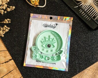 Magic Eye Crystal Ball Cookie Cutter / Witch Vibes / Personalized Cookie / Astrology Spiritual 3rd Eye Zodiac / Love Chrystal