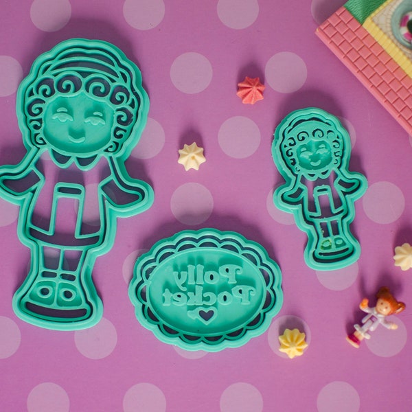 Polly Pocket bluebird style cookie cutter, vintage, toy, polly pocket birthday, children's snack. Wedding cookie cutter.