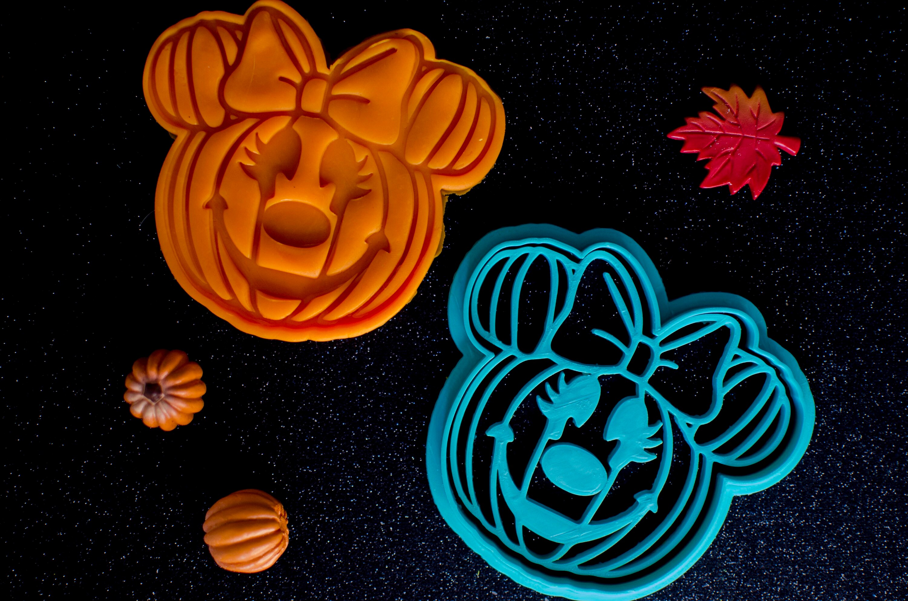 Emporte-Pièces Souris Citrouilles, Biscuit Personnalisé Pour Fête d'halloween à Offrir, Mickey et Mi