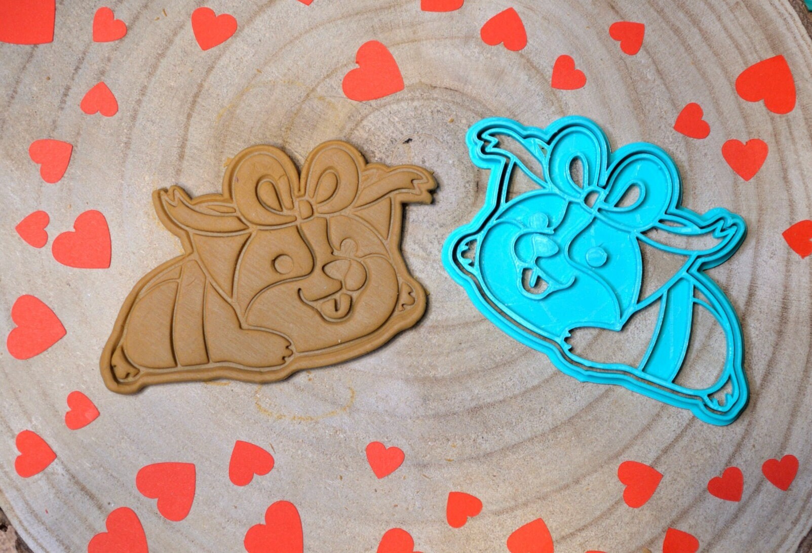 Emporte-Pièce Corgi avec Noeud Cadeau, Corgift, Pour Biscuits de St Valentin à Offrir Amour