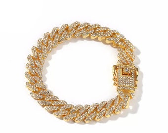 Gold Faux Cuban Link Bracelet