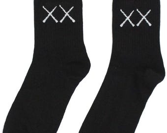 Meias XX Ankle - Preto/Branco