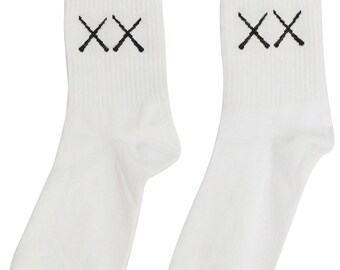 Meias XX Ankle - Preto/Branco