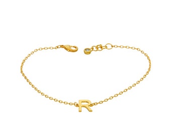 Pulseira Pingente Inicial - Letra R