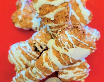 Homemade Iced Blueberry Dog Cookies