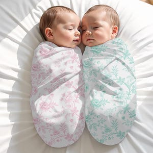 Manta para bebé, Manta floral, Manta para niña, Manta para bebé, Niña recién nacida, Regalo para baby shower, Niña coqueta, Toile De Jouy