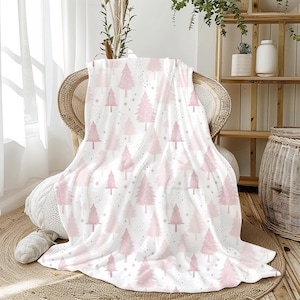 Christmas Blanket,Christmas baby blanket, Baby girl christmas, Girl christmas, Christmas baby, Newborn girl, Holiday swaddle, pink christmas