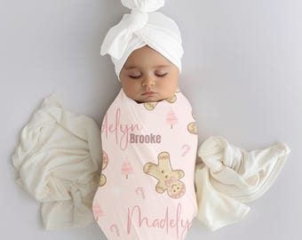 Personalisierte Weihnachten Baby Decke, Urlaub Decke, Baby Mädchen Weihnachten, Weihnachten Neugeborene Krankenhaus Outfit, Weihnachten Baby Bettwäsche
