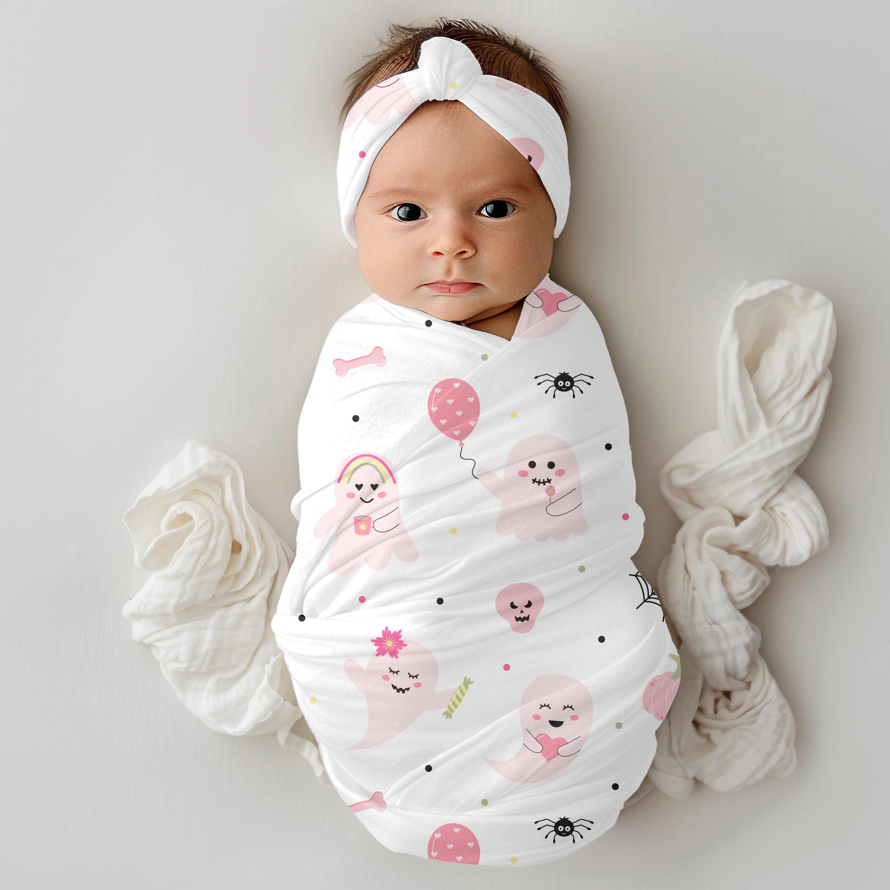 Newborn turban and swaddle sale