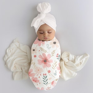 Baby Decke Mädchen, Baby-Mädchen Swaddle, Rosa Rose Decke, Swaddle-Decke, Geschenk Neugeborene, Baby-Dusche-Geschenk, Swaddle-Set, Krankenhaus Baby