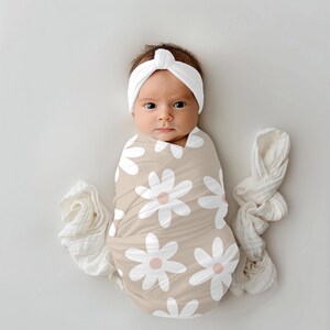 Manta para envolver al bebé, manta para niña, manta para niña, regalo de manta para envolver al bebé, regalo para niña recién nacida, regalo para baby shower, manta floral