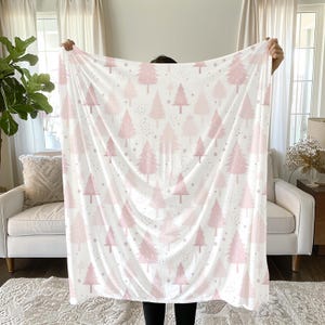 Christmas Blanket,Christmas baby blanket, Baby girl christmas, Girl christmas, Christmas baby, Newborn girl, Holiday swaddle, pink christmas
