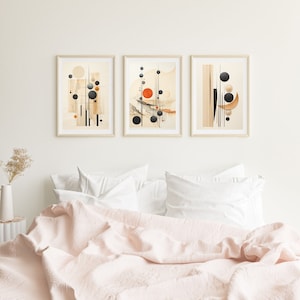 Set of 3 Minimalist Line Drawing Black Ink Wall Art Prints | Modern Art Decor | Wall Art Decor | Printable Wall Art