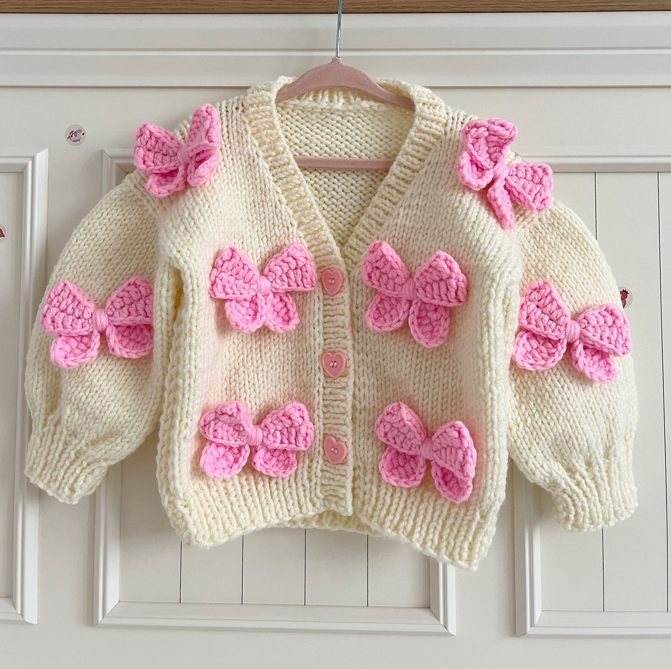 トップス Andmary Lacey ribbon cardigan pink Andmary Lacey ribbon cardigan pink