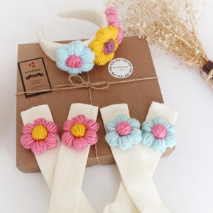 2er-Set-Socken und Kronen-Sets-Baby Mädchen Prop-Baby Mädchen Geschenk Set-Baby-Dusche-Geschenk-Bunt-Baby Mädchen Geschenk