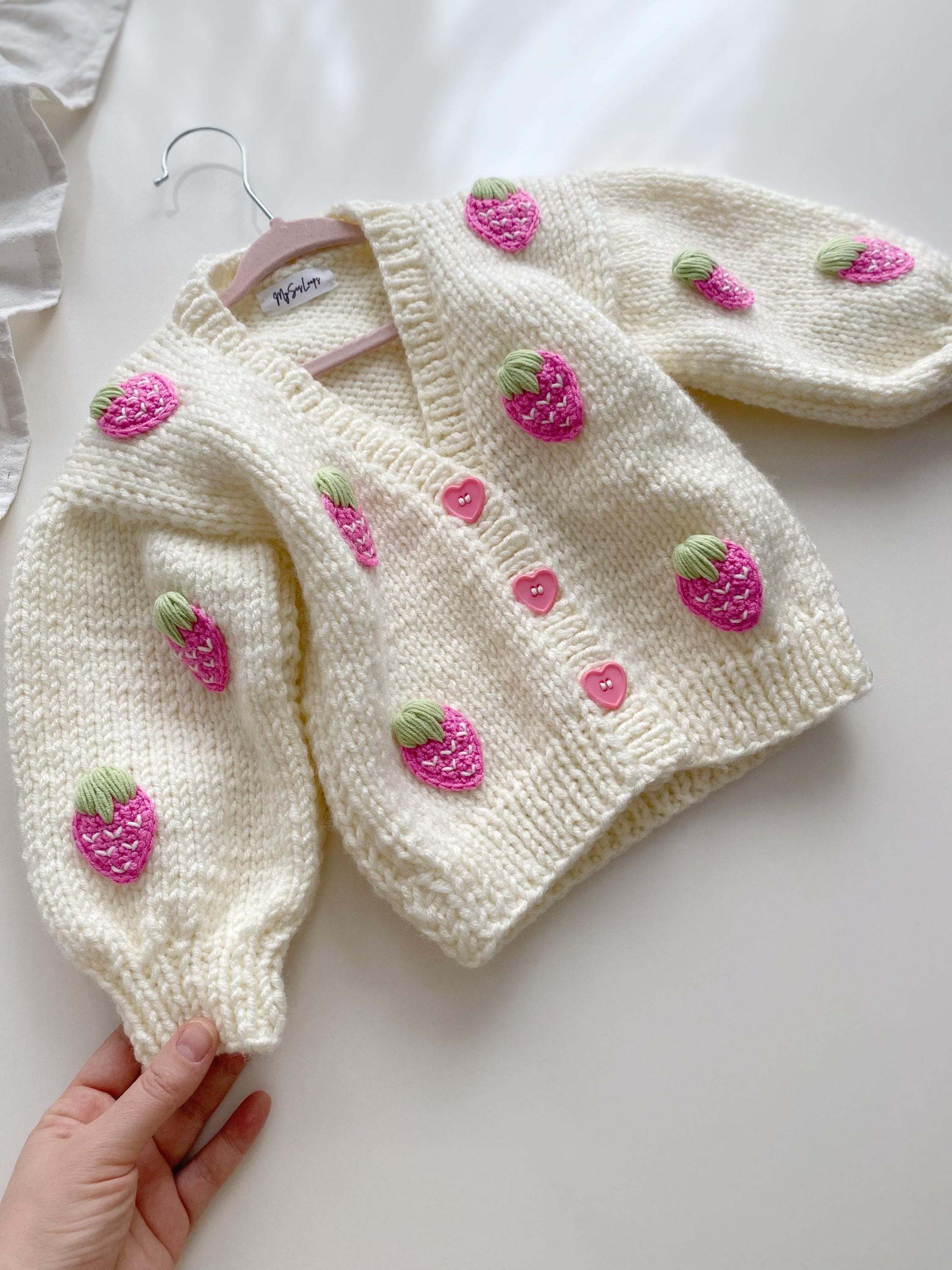 Cute Red Strawberry Cardigan,strawberry Cardigan,baby Profucts  display picture 1